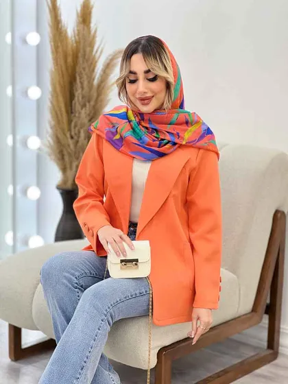 مانتو مازراتی یقه انگلیسی تک جیب