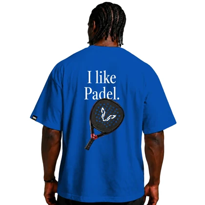 تیشرت مردانه زنانه اورسایز نخی 1991 I Like Padel مدل TS19113