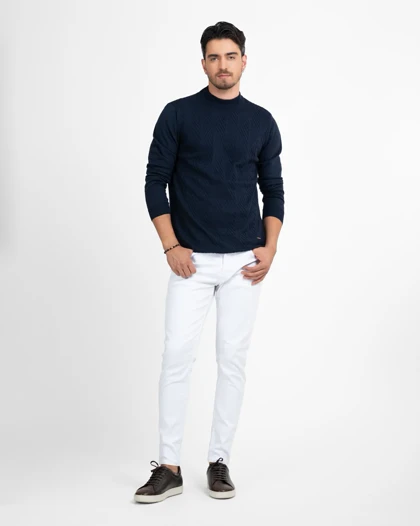 ام کی کالکشن بافت mk-6332-navy-blue