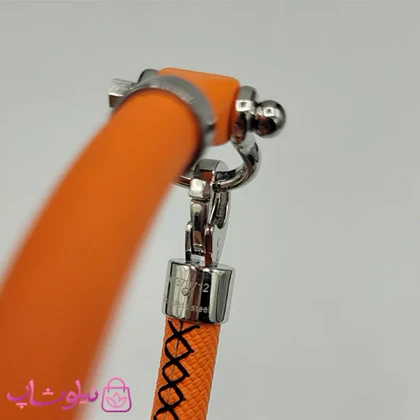دستبند امگا رابر نارنجی مردانه سایز لارج کیفیت مستر (طراحی جدید) کد 1350