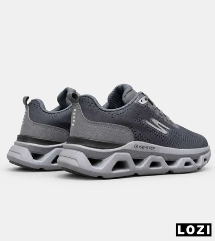 کتانی اسکیچرز Glide-Step خاکستری مردانه و زنانه مدل 9606