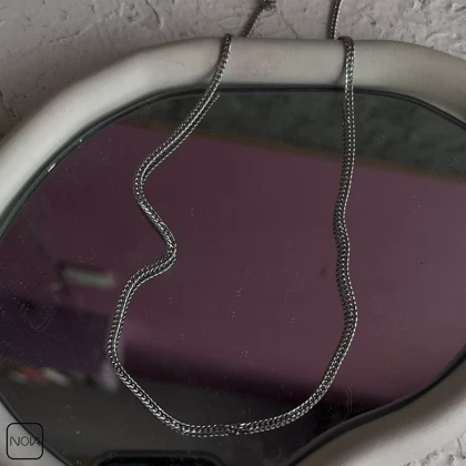 گردنبند نقره مردانه دوبل کد 0251241