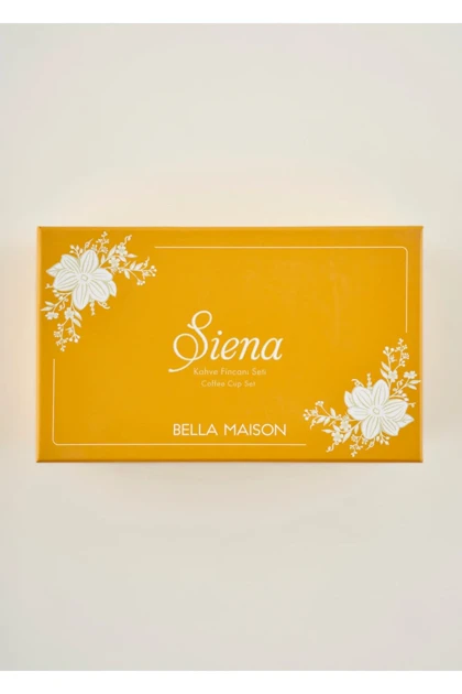 ست فنجان قهوه Bella Maison مدل Siena New Bone نیوبون - خردلی