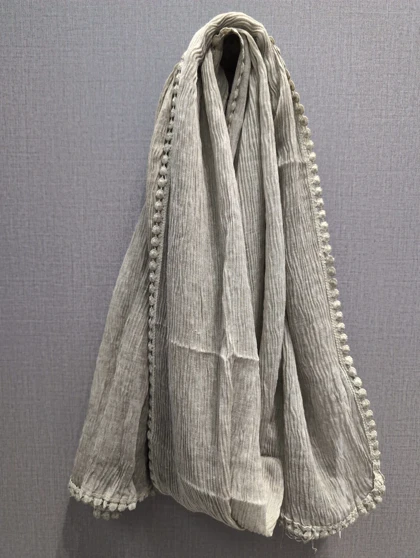 شال کاریان نخی دانتل انگوری 20270