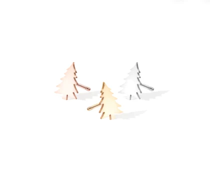 گوشواره نقره کاج