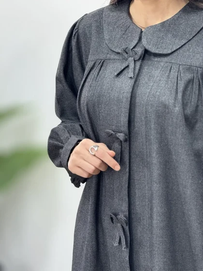 مانتو بلند پشمی پروانه(ایراد دار)