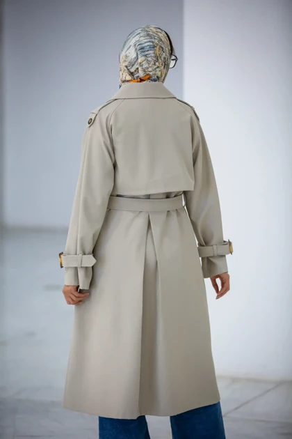 بارانی سانتانا بلند 6 دکمه