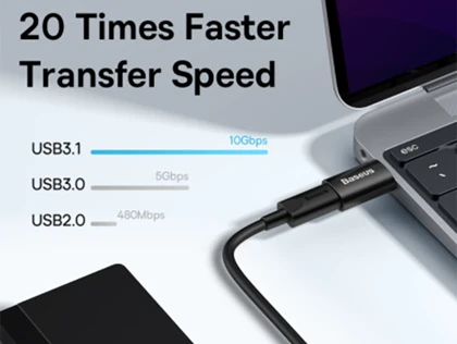 مبدل اوتی جی یو اس بی به تایپ سی بیسوس Baseus Ingenuity Mini OTG Adaptor USB 3.1 to Type C ZJJQ000101