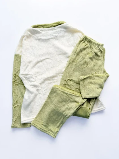 ست بلوز و شلوار حوله ای خرس ستاره دار