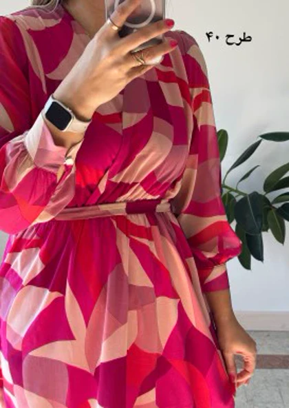 پیراهن حریر سرمه سری 17