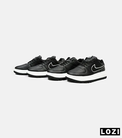 کفش کتانی مردانه و زنانه مشکی سفید نایک NIKE AIR FORCE مدل 4696