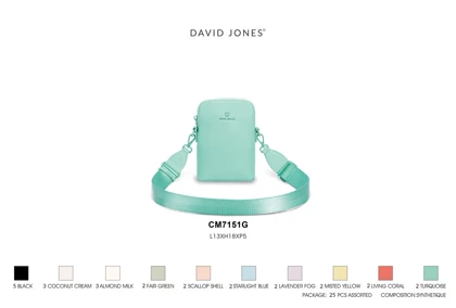 کیف دوشی زنانه دیوید جونز مدل David Jones CM7151G