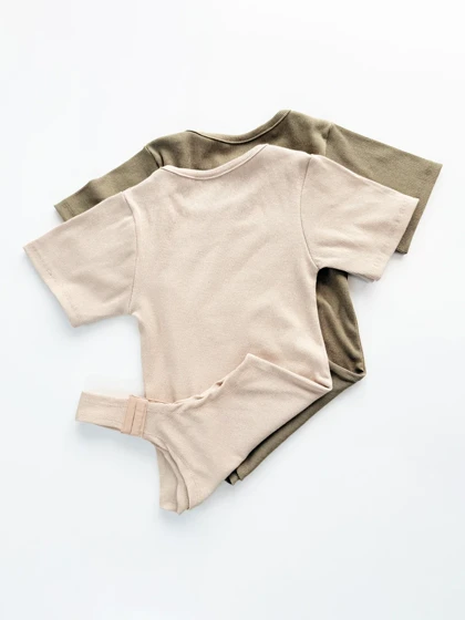 بادی کبریتی آستین نصفه یقه گرد