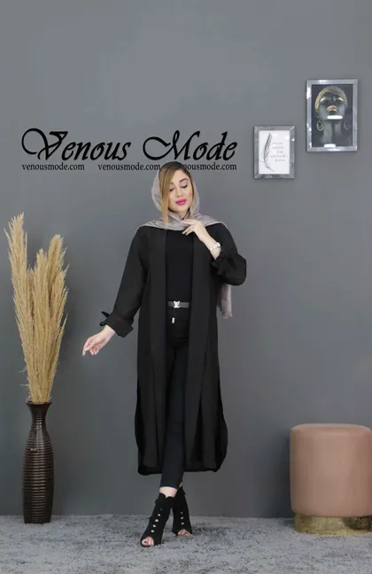 مانتو کراش آستین بنددار