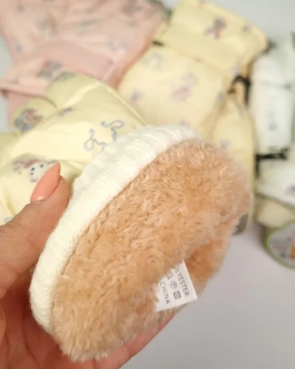 دستکش بچه‌گانه شمعی ضدآب توکرکی طرح خرس