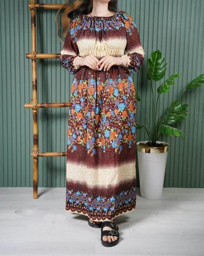 پیراهن ساحلی گلبهار R7532