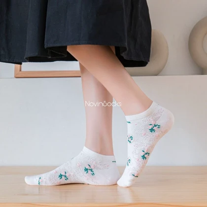 جوراب مچی طرح Flower2