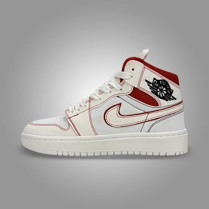 نایک ایر جردن 1 ساق‌دار رد فانتوم (Nike Air Jordan 1 Red Phantom) کد 2341
