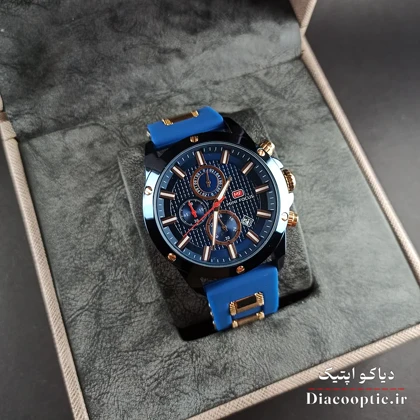 ساعت مچی مردانه اورجینال موتور ژاپن برند مینی فوکوس سه موتور مدل Mf0089G.04 بند رابر