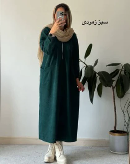 پیراهن مانتویی پاییزه تلما
