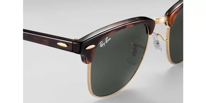 عینک آفتابی RayBan 3016 51 Clubmaster Classic Tortoise Green Classic