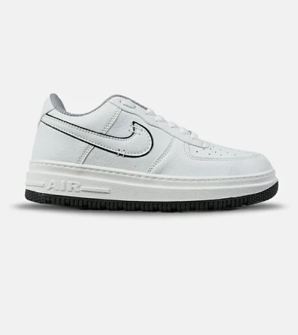 کفش کتانی بزرگ پا سفید مشکی NIKE AIR FORCE مدل 8092