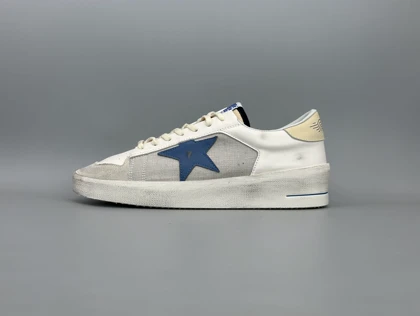 کتانی گلدن گوس استاردن طوسی آبی/Golden Goose Stardan