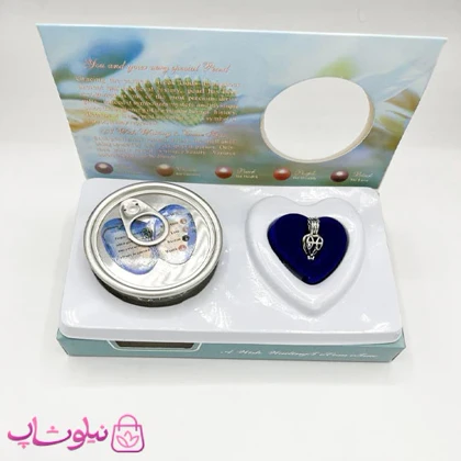 پک گردنبند زنانه مروارید عشق طرح آبی