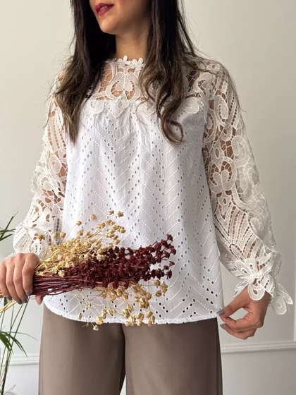 شومیز خامه دوزی گلسا