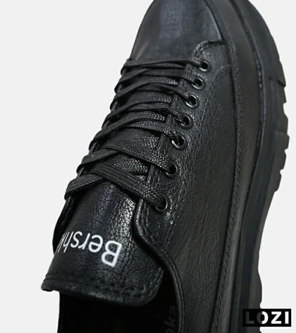 کفش کتانی مردانه مشکی BERSHKA