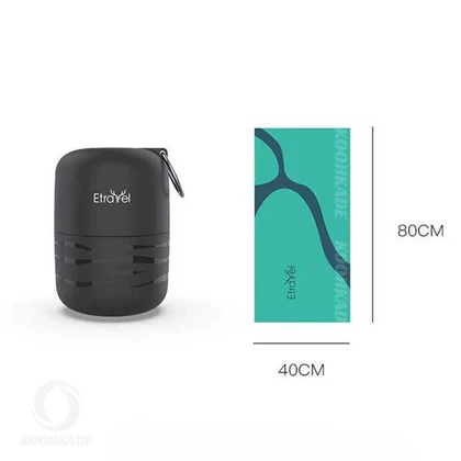 ست جعبه و حوله مسافرتی ETRAVEL mjh02