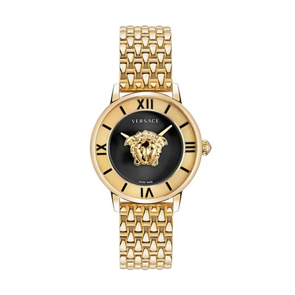 ساعت ورساچه زنانه مدل La Medusa طلایی صفحه مشکی Versace-4773-L