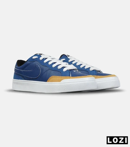 کتانی نایک Blazer Low 77 سرمه‌ای خردلی مردانه و زنانه مدل 9054