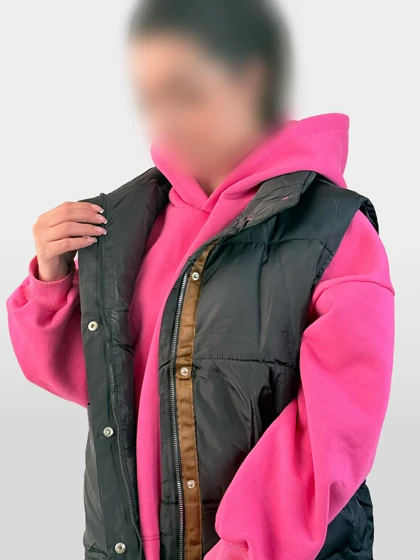 پافر زنانه ورنی دو رنگ