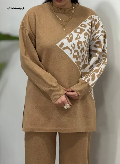 ست پلیور و شلوار بافت ناز آفرین