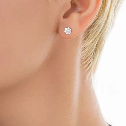 سرویس نقره زنانه طرح گل‌دار خاص مجلسی