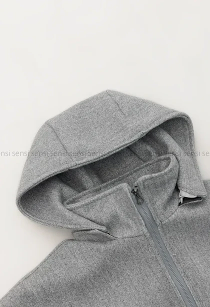 بامبر فوتر جلوزیپ کلاه دار کد1004815