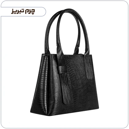 کیف چرم زنانه مجلسی مشکی مدل BL126