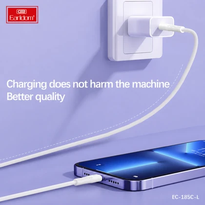 کابل تایپ سی به لایتنینگ ارلدام EC-185C-L توان 30 وات 1 متر