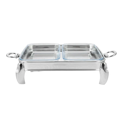 سوفله دوقلو مستطیل کروم کد OW3104