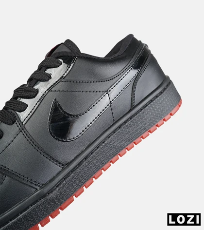 کفش کتانی مردانه و زنانه مشکی قرمز NIKE jordan 1 مدل 8776