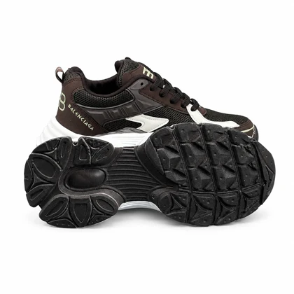 کتانی زنانه زیره فشن مدل رانینگ موکا FASHION
