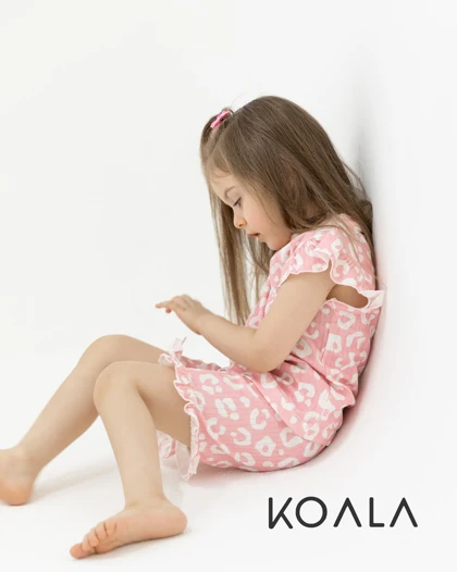 ست راحتی تاپ و شلوارک مادر و دختر KOALA دخترانه s00909