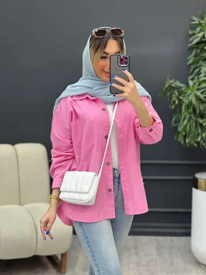 مانتو دو جیب زاپ‌دار دنیز