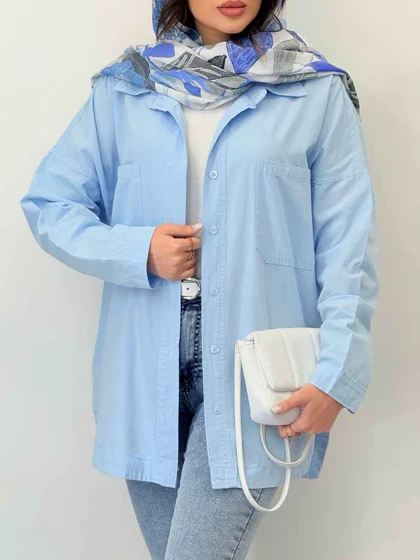شومیز دو جیب پایین هلال