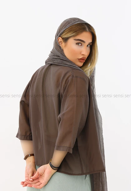 شومیز شیشه ای رنگی کد1006207