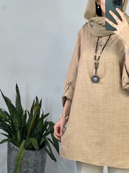 مانتو جلو دکمه لیانا 3