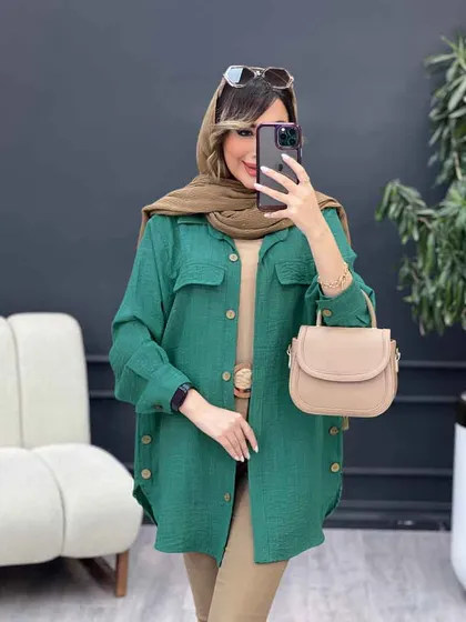 مانتو بغل سه دکمه آیلار