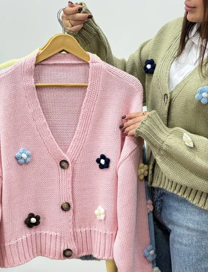 بافت جلو دکمه ترک نازگل