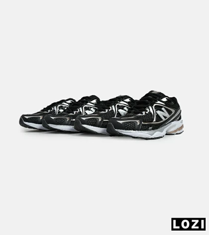 کفش کتانی مردانه و زنانه مشکی نقره ای NEW BALANCE 1064